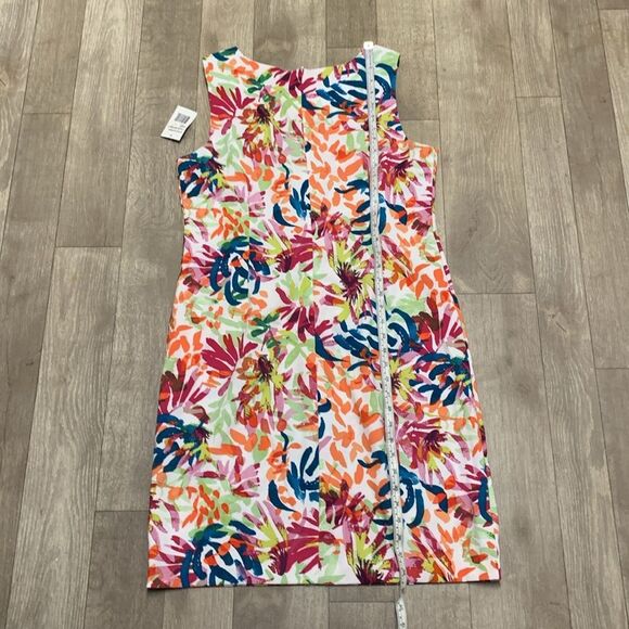 NWT Ronni Nicole Colorful Stretch Sleeveless Vibrant Shift Dress - Picture 6 of 9